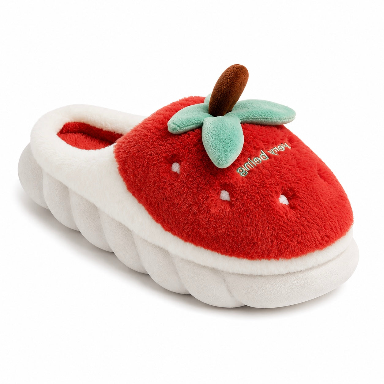 CloudNest™ Plush Slippers Strawberry