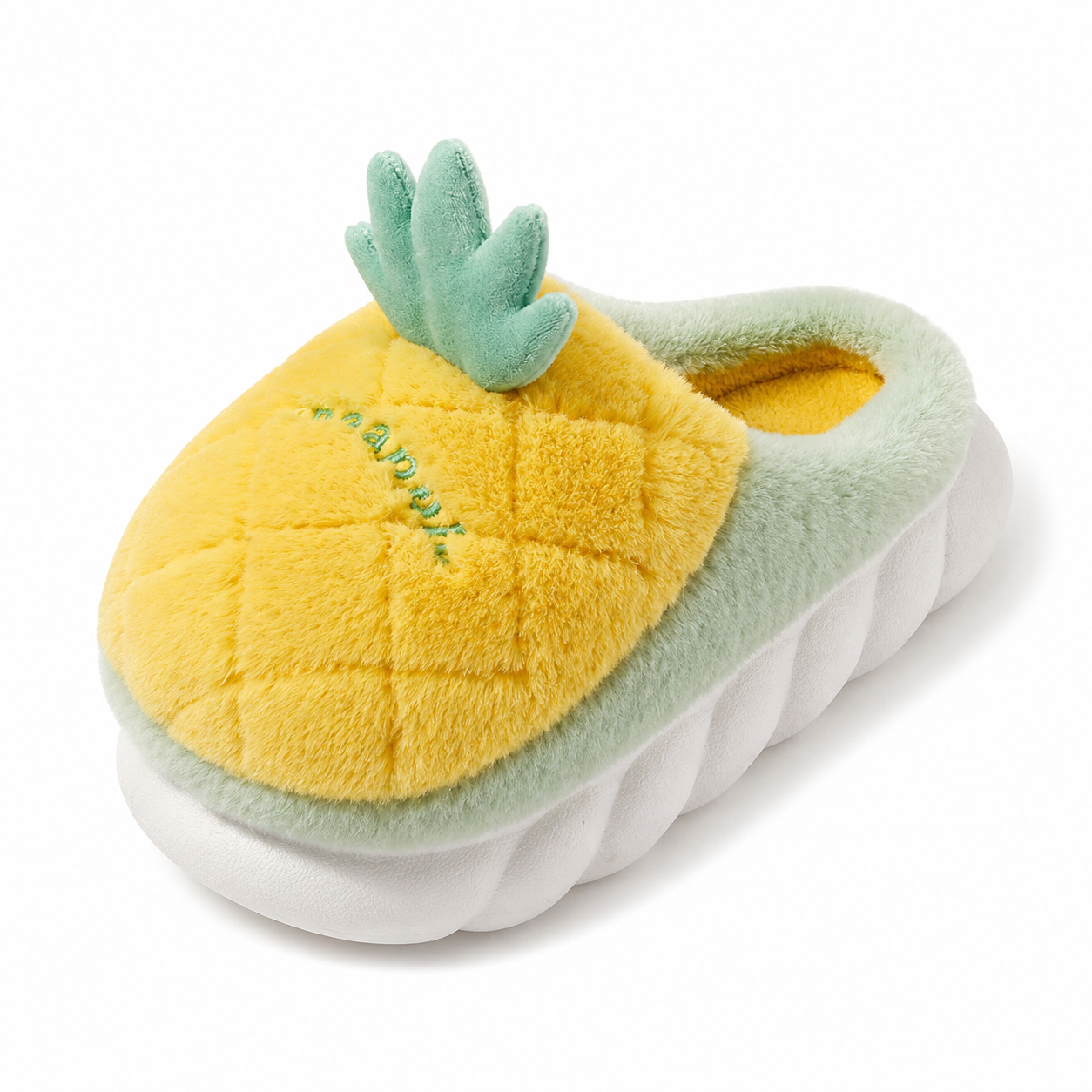 CloudNest™ Plush Slippers Pineapple